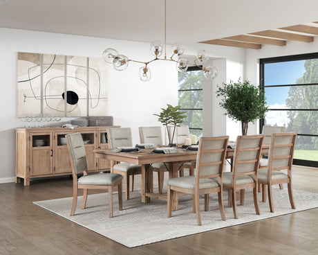 Aberdeen Light Oak Extendable Dining Set from Homelegance - Luna Furniture