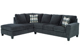 Abinger Smoke 2-Piece LAF Chaise Sectional from Ashley - Luna Furniture