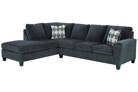 Abinger Smoke 2-Piece LAF Chaise Sectional from Ashley - Luna Furniture