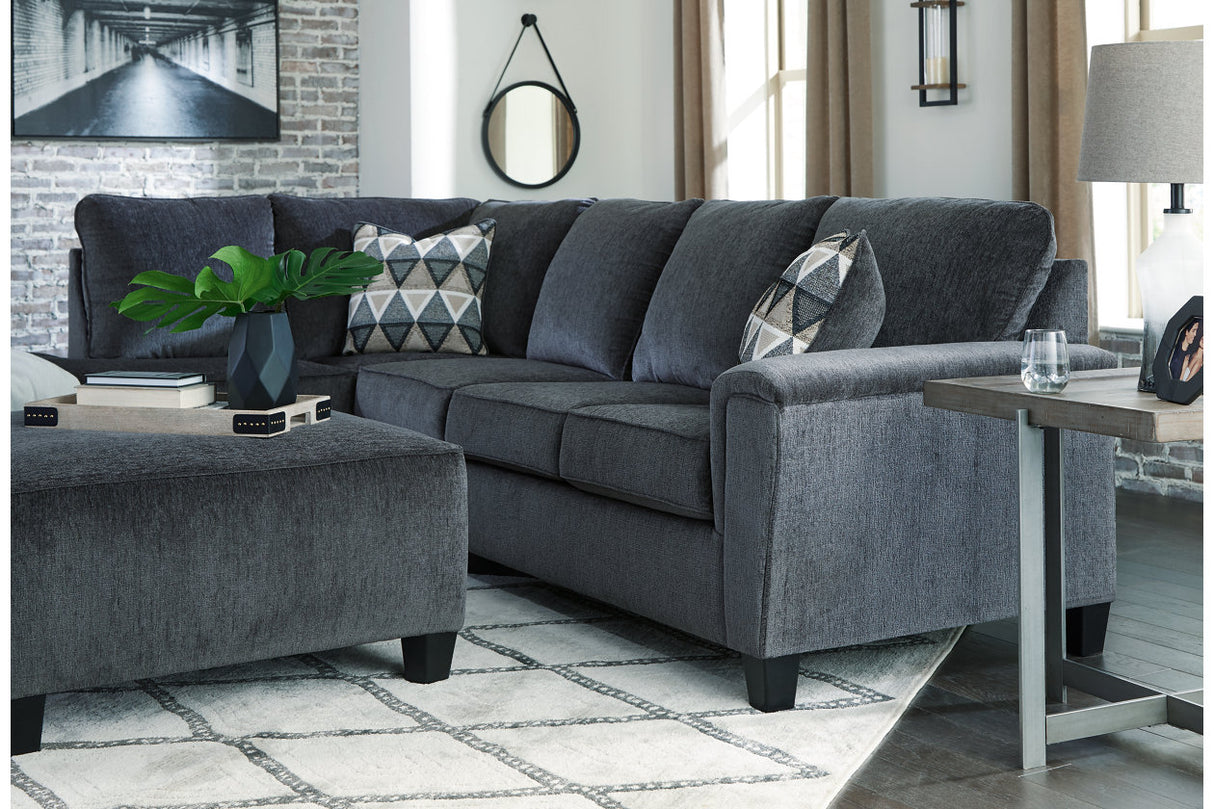 Abinger Smoke 2-Piece LAF Chaise Sectional from Ashley - Luna Furniture