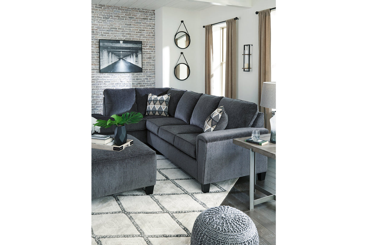 Abinger Smoke 2-Piece LAF Chaise Sectional from Ashley - Luna Furniture
