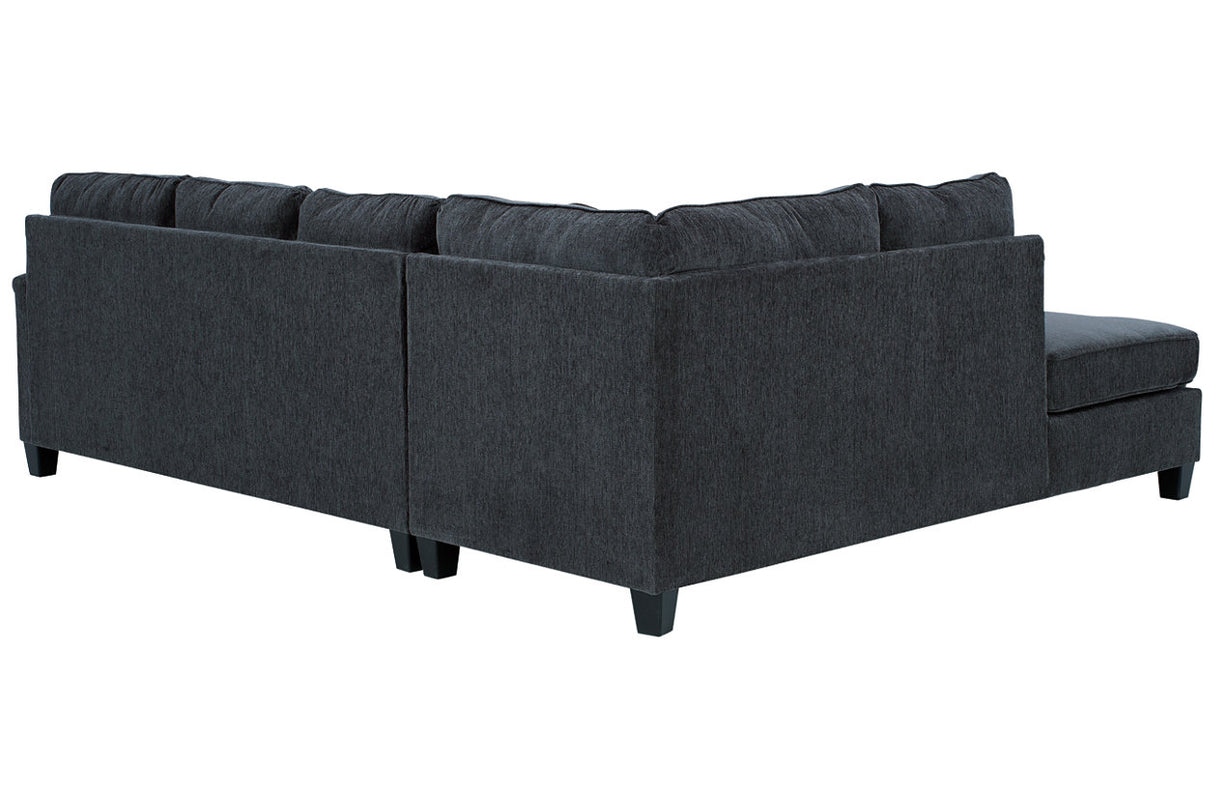 Abinger Smoke 2-Piece LAF Chaise Sleeper Sectional from Ashley - Luna Furniture