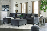 Abinger Smoke 2-Piece LAF Chaise Sleeper Sectional from Ashley - Luna Furniture