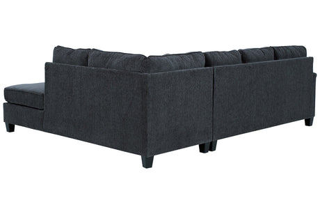Abinger Smoke 2-Piece RAF Chaise Sleeper Sectional from Ashley - Luna Furniture