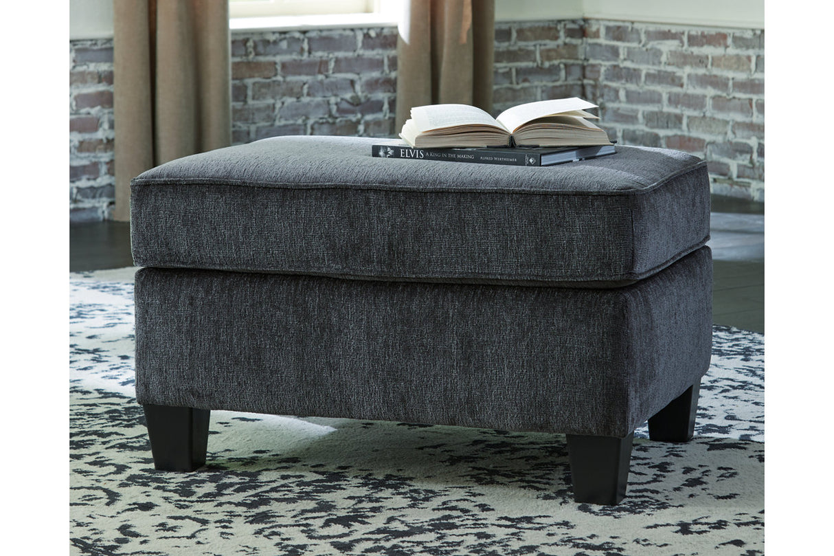 Abinger Smoke Ottoman from Ashley - Luna Furniture