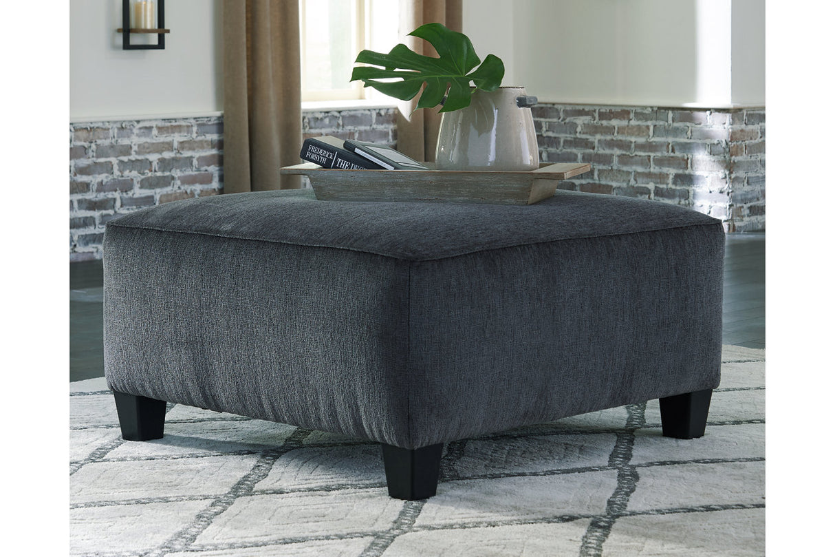 Abinger Smoke Oversized Accent Ottoman from Ashley - Luna Furniture