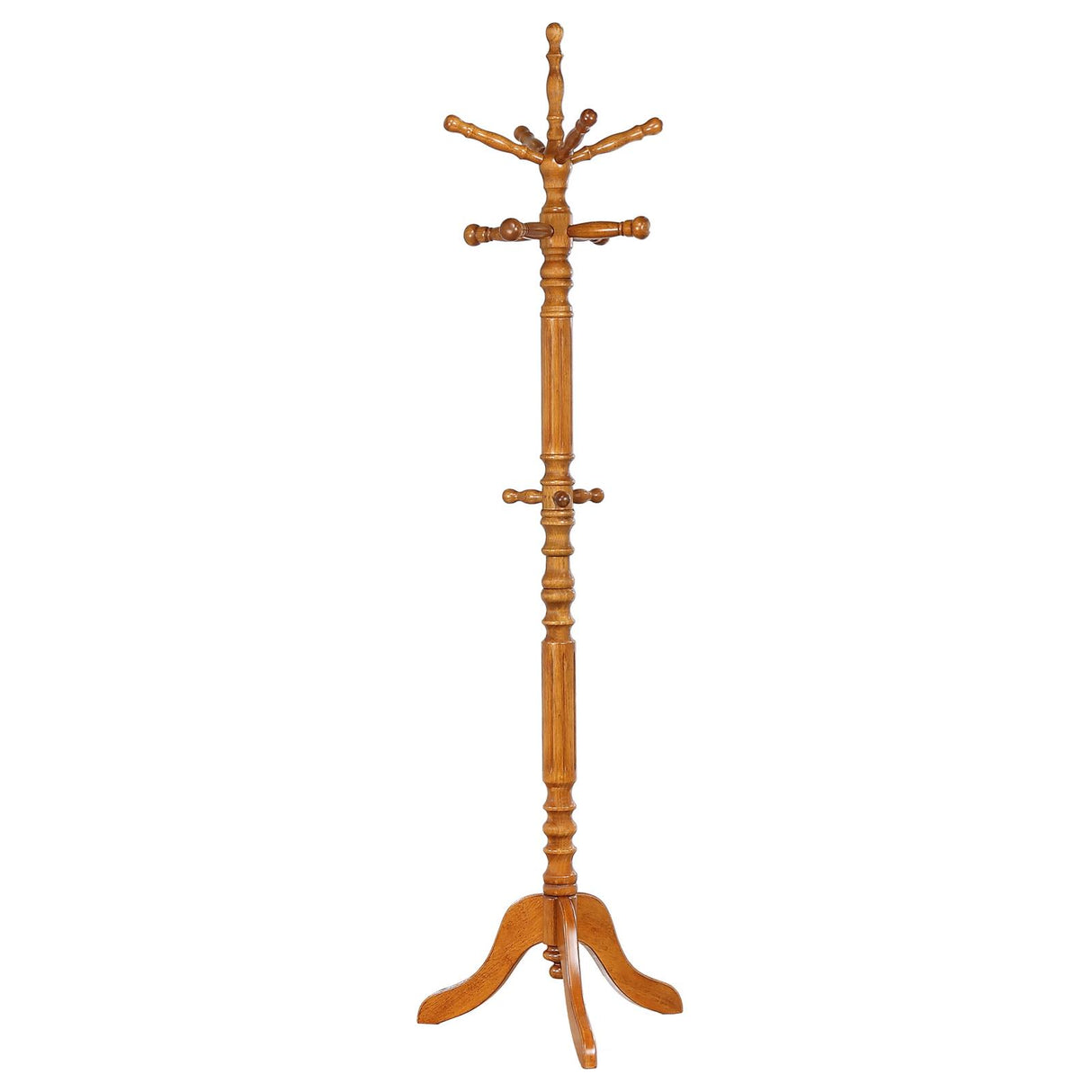 Achelle Golden Brown Coat Rack with 11 Hooks from Coaster - Luna Furniture
