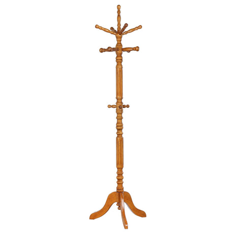 Achelle Golden Brown Coat Rack with 11 Hooks from Coaster - Luna Furniture