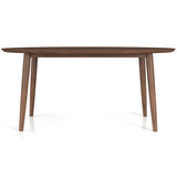 Ada Mid Century Modern Style Solid Wood Walnut Oval Dining Table from Midinmod - Luna Furniture
