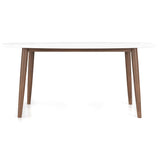 Ada Mid Century Modern Style Solid Wood Walnut Oval Dining Table from Midinmod - Luna Furniture