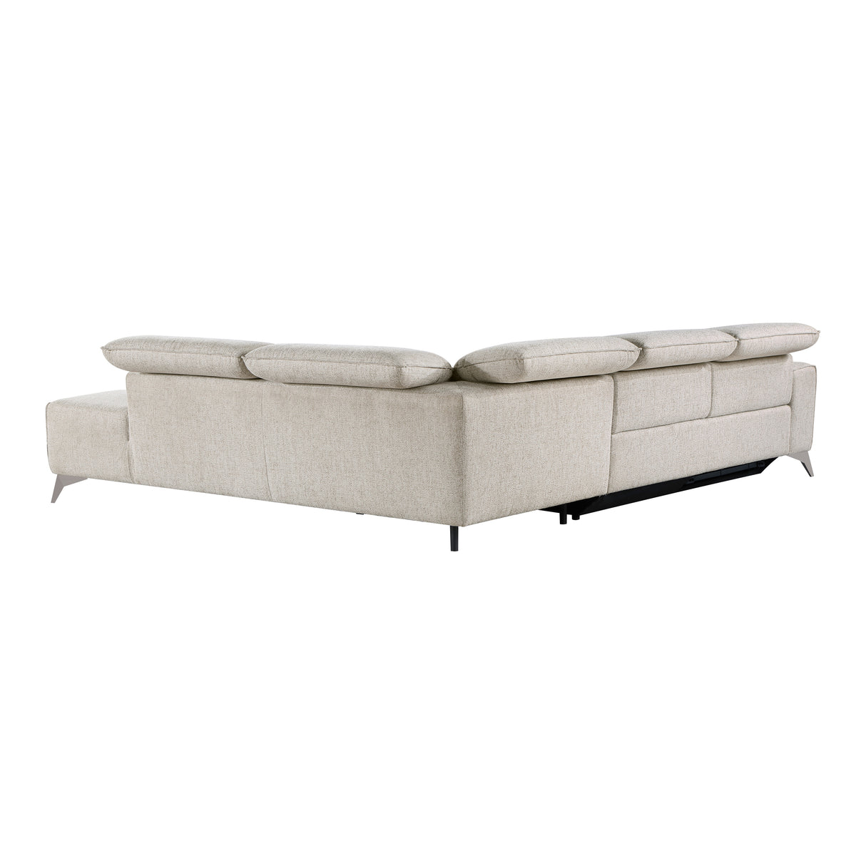 Adahlia Sand 2-Piece RAF Chaise Power Reclining Sectional from Homelegance - Luna Furniture