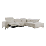 Adahlia Sand 2-Piece RAF Chaise Power Reclining Sectional from Homelegance - Luna Furniture