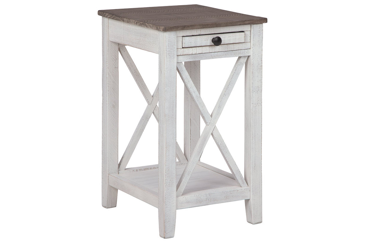 Adalane White/Gray Accent Table from Ashley - Luna Furniture