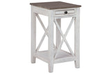 Adalane White/Gray Accent Table from Ashley - Luna Furniture