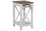 Adalane White/Gray Accent Table from Ashley - Luna Furniture
