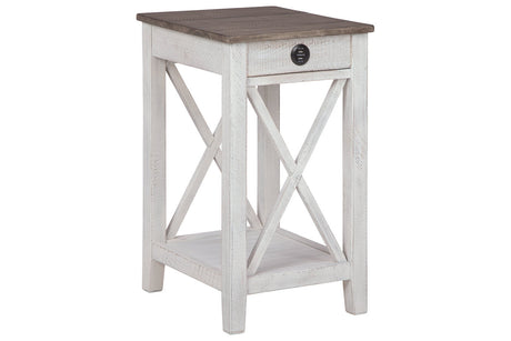 Adalane White/Gray Accent Table from Ashley - Luna Furniture