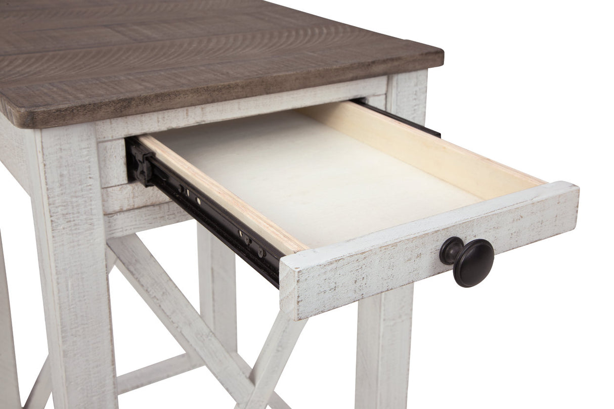 Adalane White/Gray Accent Table from Ashley - Luna Furniture