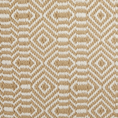 Adamont Tan/Ivory Pouf from Ashley - Luna Furniture