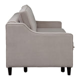 Adelia Cobblestone Velvet Convertible Studio Sofa with Pull-out Bed from Homelegance - Luna Furniture