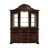 Adelina Cherry China Cabinet (Buffet & Hutch) from Homelegance - Luna Furniture