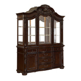 Adelina Cherry China Cabinet (Buffet & Hutch) from Homelegance - Luna Furniture