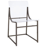 Adino Clear and Black Nickel Acrylic Dining Side Chair, Set of 2 from Coaster - Luna Furniture