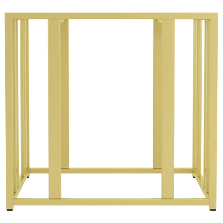 Adri Matte Brass Metal Frame End Table from Coaster - Luna Furniture