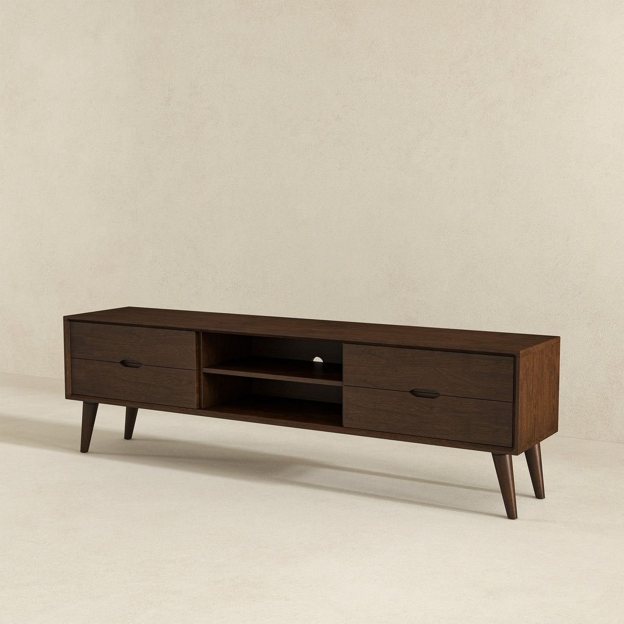 Adrian Walnut TV Stand from Ashcroft Furniture - Luna Furniture