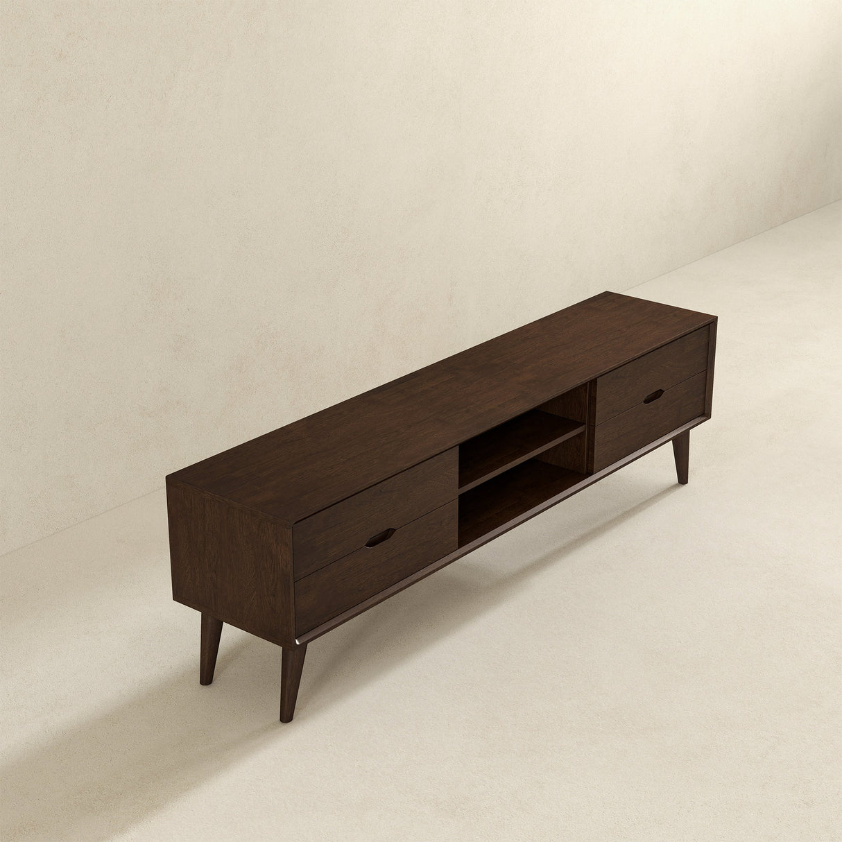 Adrian Walnut TV Stand from Ashcroft Furniture - Luna Furniture