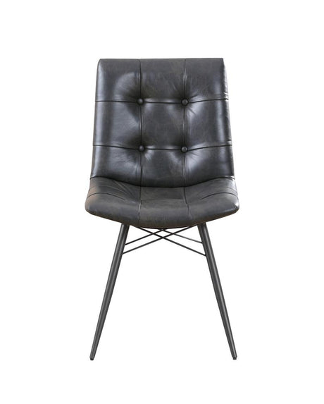 Aiken Charcoal Tufted Dining Chairs, Set of 4 from Coaster - Luna Furniture