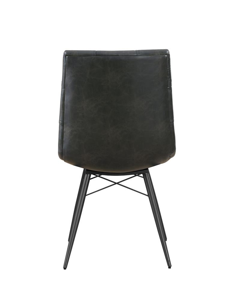 Aiken Charcoal Tufted Dining Chairs, Set of 4 from Coaster - Luna Furniture