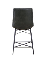 Aiken Gray Upholstered Tufted Counter Height Stools, Set of 2 from Coaster - Luna Furniture