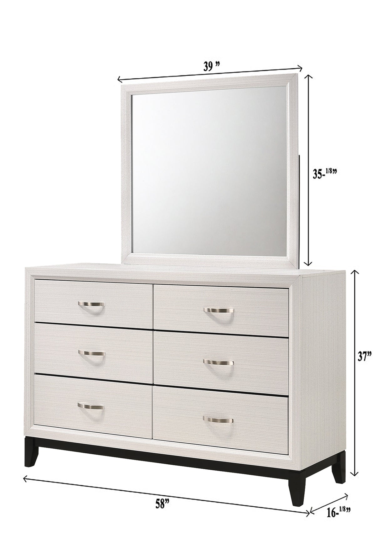 Akerson Chalk Dresser from Crown Mark - Luna Furniture