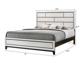 Akerson Chalk King Panel Bed from Crown Mark - Luna Furniture