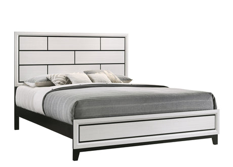 Akerson Chalk King Panel Bed from Crown Mark - Luna Furniture