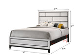 Akerson Chalk Queen Panel Bed from Crown Mark - Luna Furniture