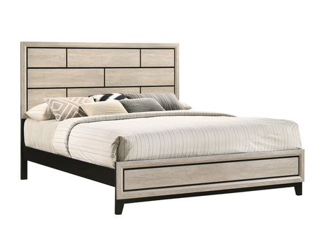 Akerson Driftwood King Panel Bed from Crown Mark - Luna Furniture