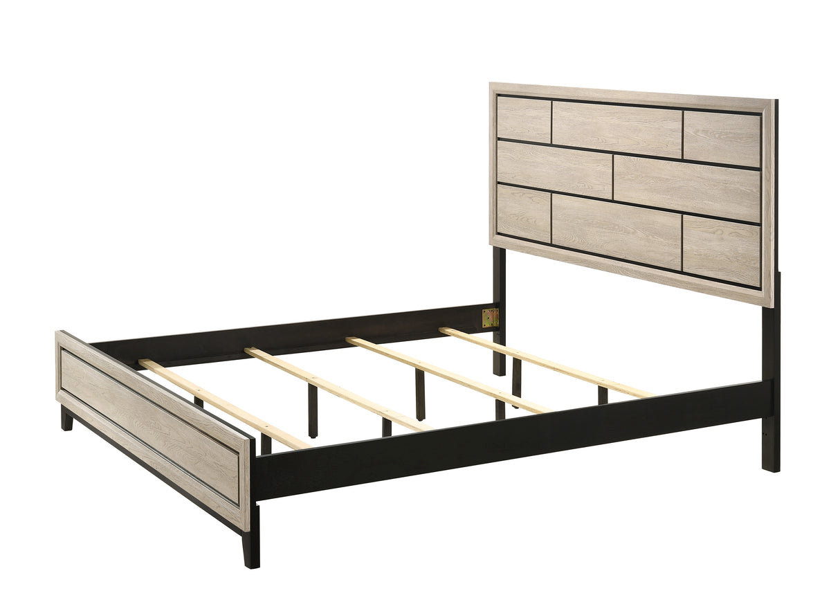 Akerson Driftwood King Panel Bed from Crown Mark - Luna Furniture