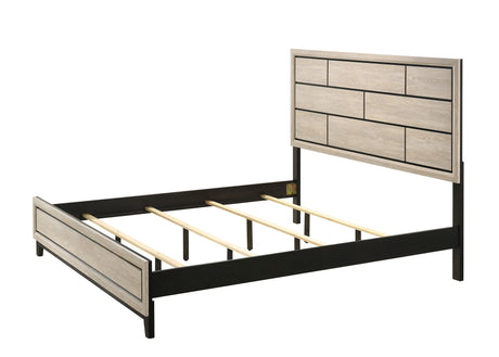 Akerson Driftwood King Panel Bed from Crown Mark - Luna Furniture