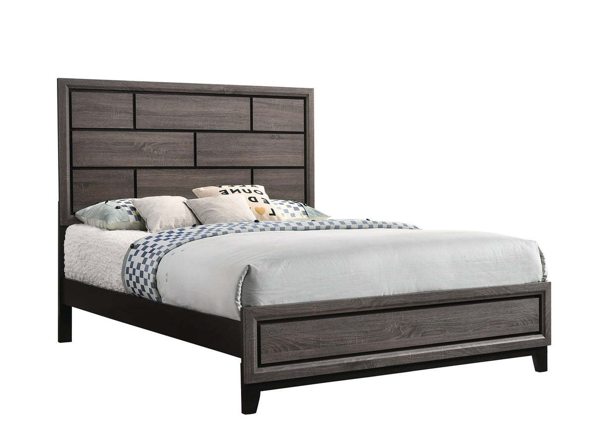 Akerson Gray Full Panel Bed from Crown Mark - Luna Furniture
