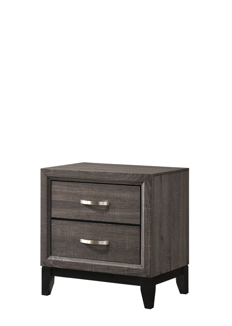 Akerson Gray Nightstand from Crown Mark - Luna Furniture