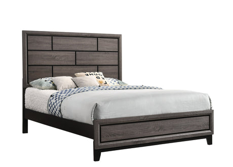 Akerson Gray Queen Panel Bed from Crown Mark - Luna Furniture
