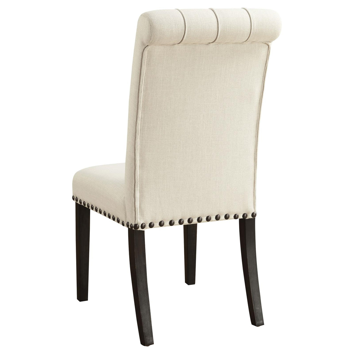 Alana Beige and Smokey Black Upholstered Side Chairs, Set of 2 from Coaster - Luna Furniture