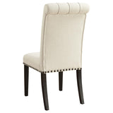 Alana Beige and Smokey Black Upholstered Side Chairs, Set of 2 from Coaster - Luna Furniture