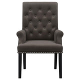 Alana Upholstered Tufted Arm Chair with Nailhead Trim from Coaster - Luna Furniture