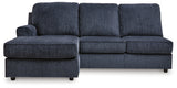 Albar Place Cobalt Left-Arm Facing Sofa Chaise from Ashley Furniture - Luna Furniture