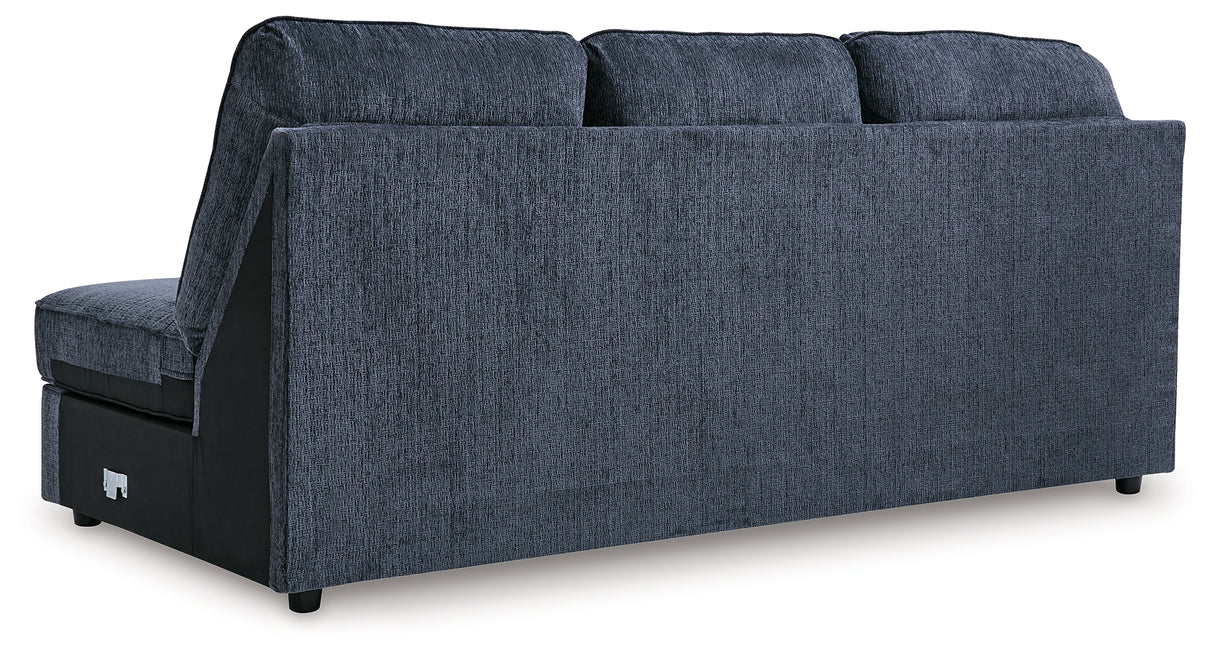 Albar Place Cobalt Left-Arm Facing Sofa Chaise from Ashley Furniture - Luna Furniture