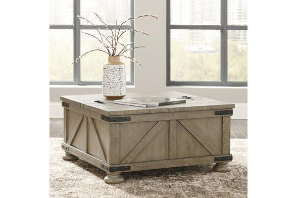 Aldwin Gray Coffee Table With Storage