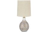 Aleela White/Gold Finish Table Lamp from Ashley - Luna Furniture