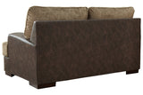 Alesbury Chocolate Loveseat from Ashley - Luna Furniture